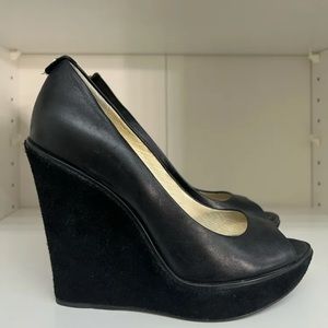 Suede/Leather MK Wedges